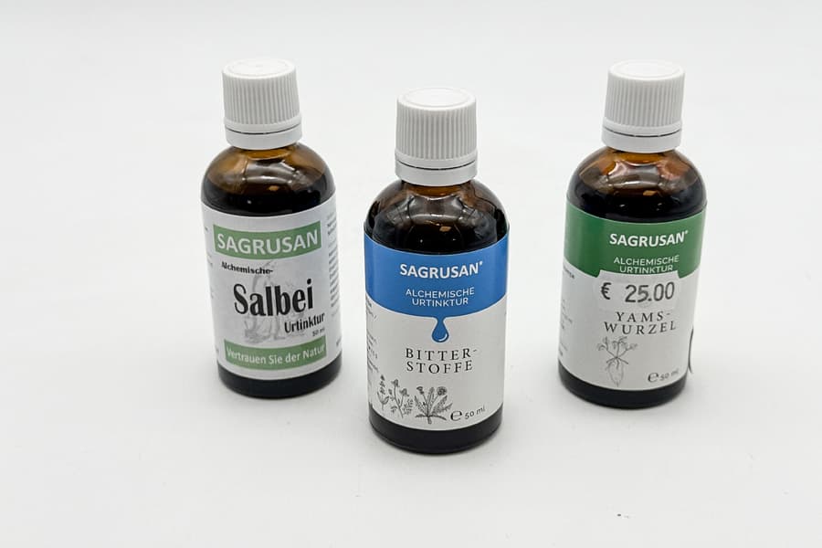 3 Flaschen Nahrungsergänzungstropfen Sagrusan, je 50 ml